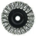 Weiler 3" Standard Twist Knot Wire Wheel, .014" Fill, 1/2"-3/8" Arbor Hole 8264